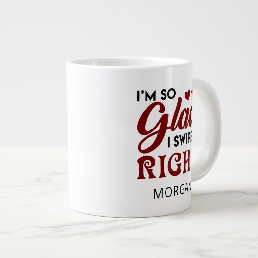 Blij dat ik de juiste Valentijnse versie heb gedra Grote Koffiekop (Voorkant rechts)