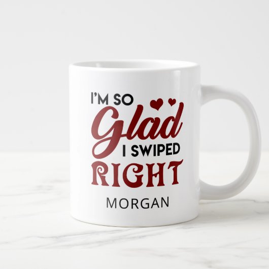 Blij dat ik de juiste Valentijnse versie heb gedra Grote Koffiekop (Rechts)