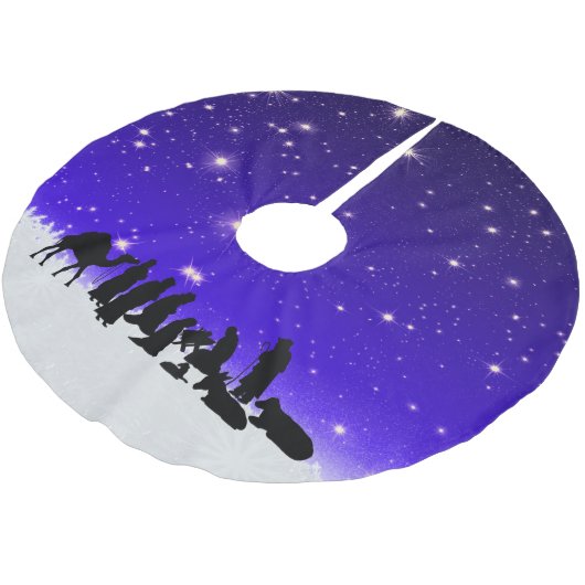 Blij dat ik een grote vreugde heb! op kerstboom rok (Gekanteld)