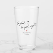 Blij dat ik het juiste persoonlijke bericht heb ge glas (Voorkant)