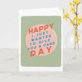 Blij dat ik je gewoon een Kaart dag Kaart wilde ge (Gele Bloem)