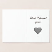 Blij dat ik je romantische hart in doolhof heb gev folie kaarten (Binnen)