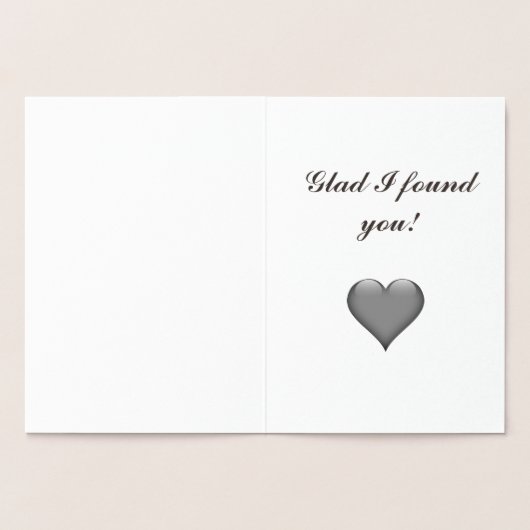 Blij dat ik je romantische hart in doolhof heb gev folie kaarten (Binnen)