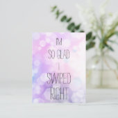 Blij dat ik naar rechts heb geveegd - Grappige Paa Briefkaart (Staand voorkant)