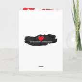 Blij dat ik rechts heb gedraaid - Valentijnsdag-ka Feestdagen Kaart (Achterkant)