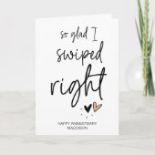 Blij dat ik veegde recht Jubileum geschenk Valenti Kaart (Voorkant)