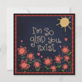 Blij dat je bestaat Leuk Bloemen Leuk Denken aan j (Voorkant)