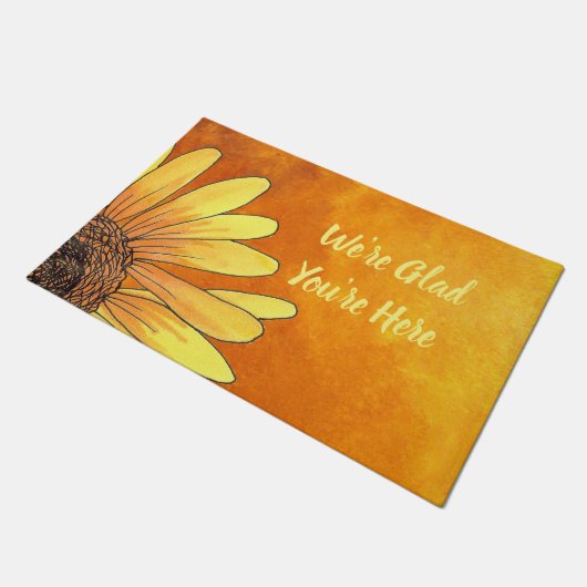 Blij dat je hier bent deurmat (Schuin)