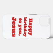 Blij dat je jarig bent, Jezus, kerstcadeau Case-Mate iPhone Case (Achterkant (horizontaal))