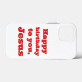 Blij dat je jarig bent, Jezus, kerstcadeau Case-Mate iPhone Case (Achterkant (horizontaal))