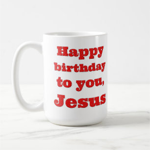 Blij dat je jarig bent, Jezus, kerstcadeau Koffiemok