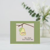 Blij dat je me hebt uitgelicht briefkaart (Staand voorkant)