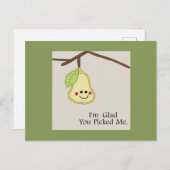 Blij dat je me hebt uitgelicht briefkaart (Voorkant / Achterkant)