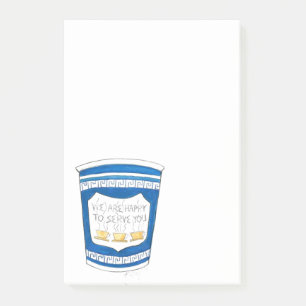 Blij dat jullie de NYC Griekse Koffiebeker na zijn Post-it® Notes