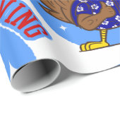 blij dat turkije patriottisch - amerikaanse grappe cadeaupapier (Rol Hoek)