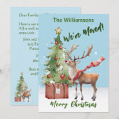 Blij dat we de kerstboom hebben verplaatst aankondiging (Voorkant / Achterkant)