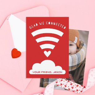 Blij dat we een WiFi Cloud Classroom Valentijn heb Kaart