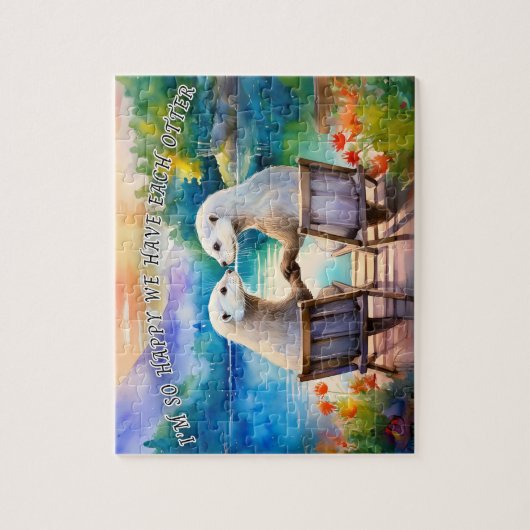 Blij dat we elkaar Otter hebben Legpuzzel (Verticaal)