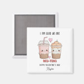 Blij dat we zijn Bes-teas KIND Valentijnsdag Class Magneet (Voorkant / Achterkant)