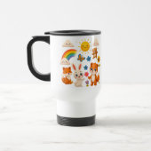 Blij Dieren en Regenboog Reisbeker (Links)