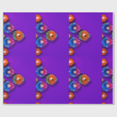 blij Diwali kleurrijke paarse en andere kleuren de Cadeaupapier (Vlak)