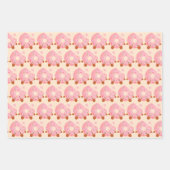 Blij donut met spikkels inpakpapier vel (Voorkant)