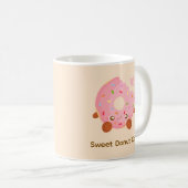 Blij donut met spikkels koffiemok (Voorkant rechts)