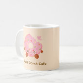 Blij donut met spikkels koffiemok (Voorkant links)