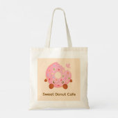 Blij donut met spikkels tote bag (Achterkant)