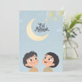 Blij Eid al-Fitr-ontwerp Feestdagenkaart (Staand voorkant)