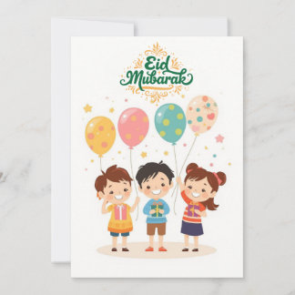 Blij Eid al-Fitr-ontwerp Feestdagenkaart