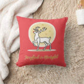 Blij en Felizijnde Kerst Rendieren Kussen (Deken)
