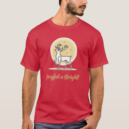 Blij en helder Kersthert T-shirt