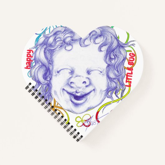 Blij en lachend van vreugde notitieboek (Voorkant)