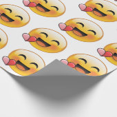 Blij en liefde Imoji Cadeaupapier (Hoek)