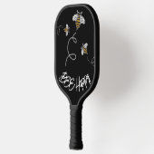 Blij fijn Cute Yellow en Black Modern Pickleball Paddle (Links)