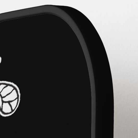 Blij fijn Cute Yellow en Black Modern Pickleball Paddle (Links Detail)