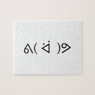 Blij Gary ᕕ( ᐛ )ᕗ Meme Emoticon Emoji Tekstkunst Legpuzzel