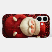 Blij gebreide kerstman rode trui Kerstmis Case-Mate iPhone Case (Achterkant (horizontaal))