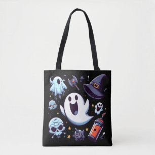 Blij Geesten & Eng Halloween Pret Tote Bag