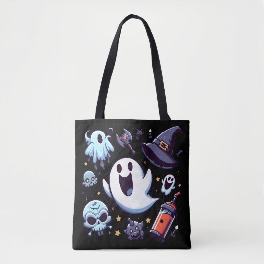 Blij Geesten & Eng Halloween Pret Tote Bag (Voorkant)