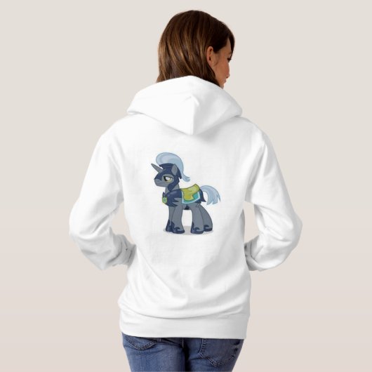 blij geit hoodie (Achterkant volledig)