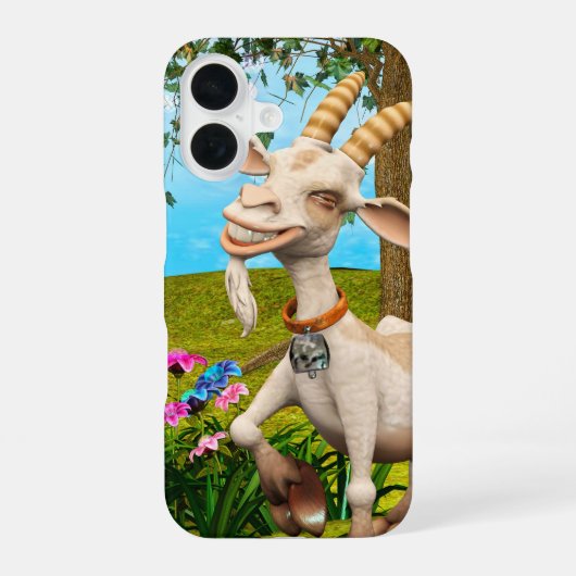 Blij Geit iPhone 16 Hoesje (Achterkant)
