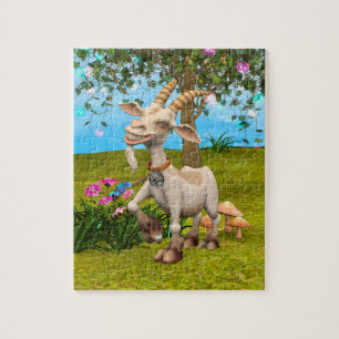 Blij Geit Legpuzzel