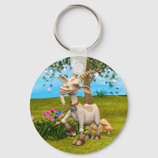 Blij Geit Sleutelhanger (Voorkant)