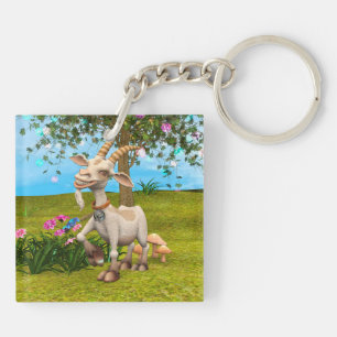 Blij Geit Sleutelhanger