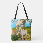 Blij Geit Tote Bag (Achterkant)