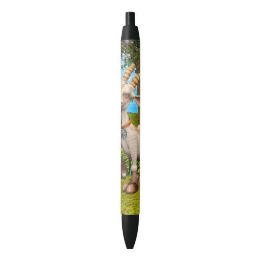 Blij Geit Zwarte Inkt Pen (Voorkant Verticaal)