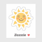 Blij Gele Zon Schattig Sticker (Vel)