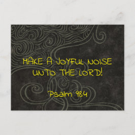 Blij Geluid 3 Psalm 98:4 Christelijke Schrift Briefkaart